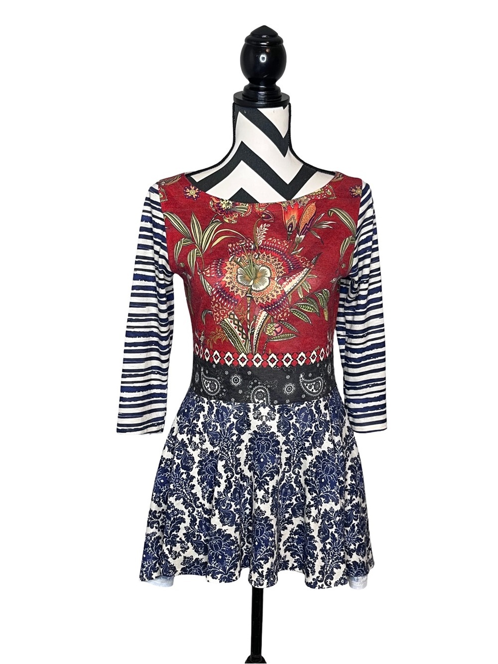 Amma Design Art to Wear Whimsigoth Boho Tunic Top Sz S